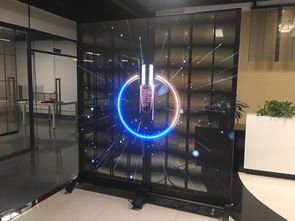 透明LED雙面顯示廣告機以新穎獨特更時尚的姿態亮相
